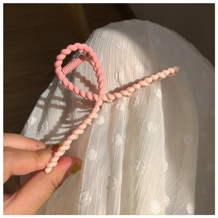 Large Gradient Pink Metal Hair Claw Clip view 8