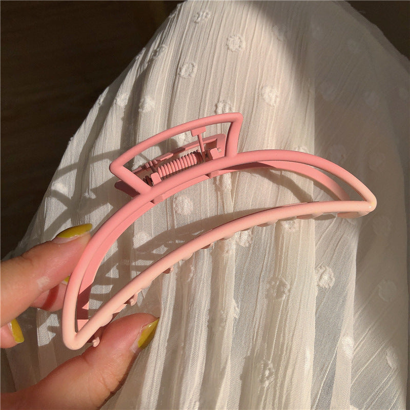 Large Gradient Pink Metal Hair Claw Clip view 9