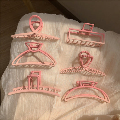 Large Gradient Pink Metal Hair Claw Clip