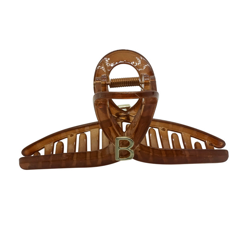 Large Letter B Hair Claw Clip view 3