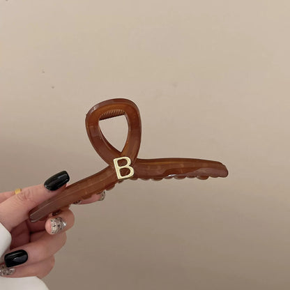 Large Letter B Hair Claw Clip view 4