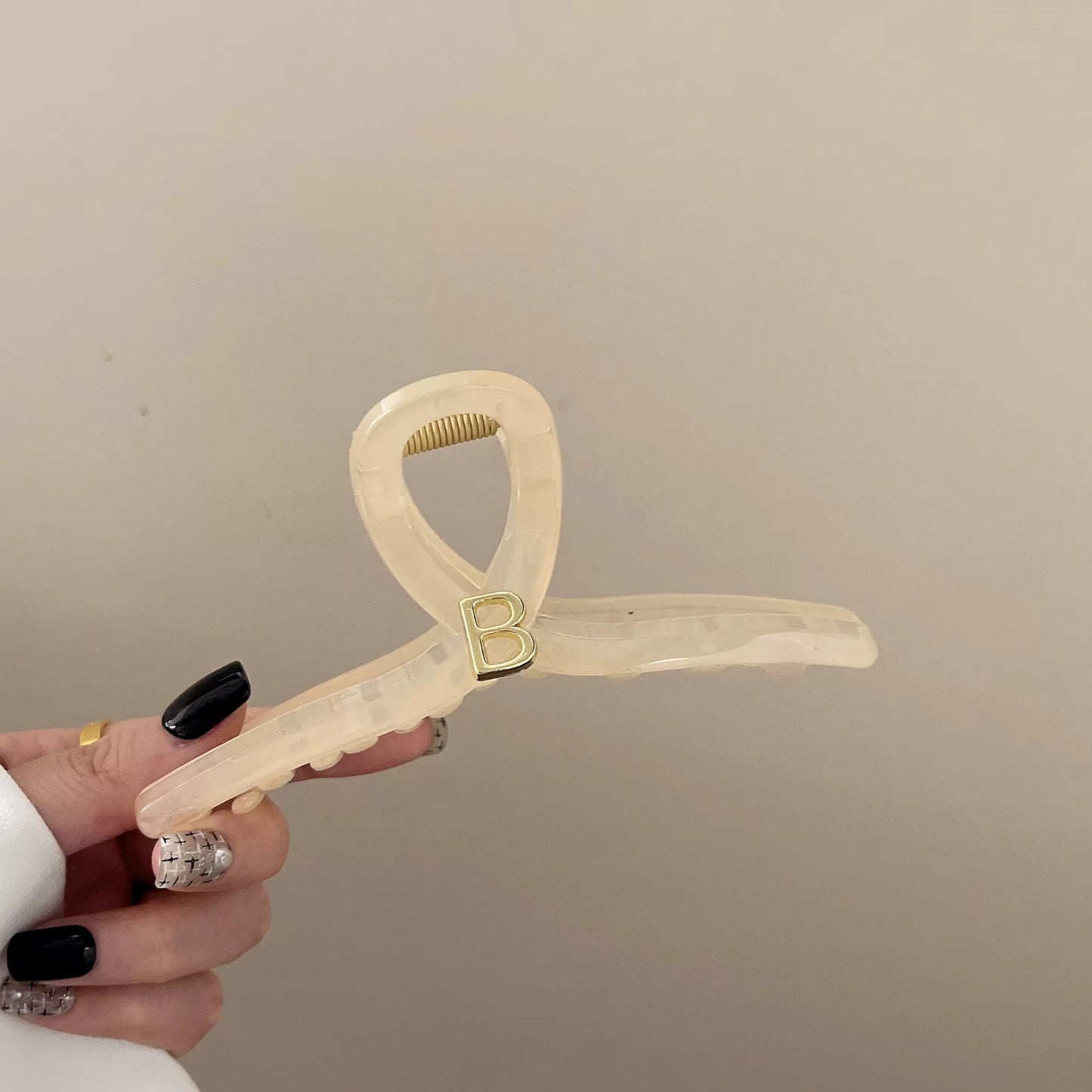 Large Letter B Hair Claw Clip view 6