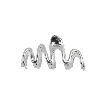 Large Metal Wave Hair Claw Clip view 5