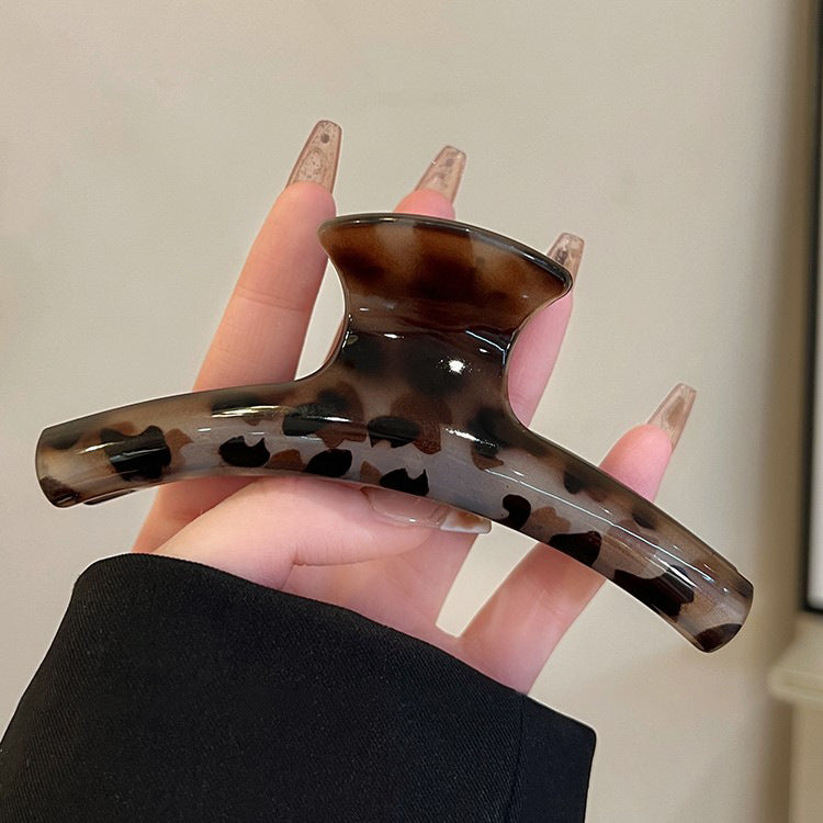 Leopard Oversized Hair Claw Clip view 2
