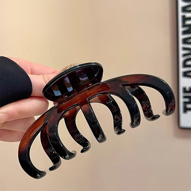 Leopard Pumpkin Hair Claw Clip view 6