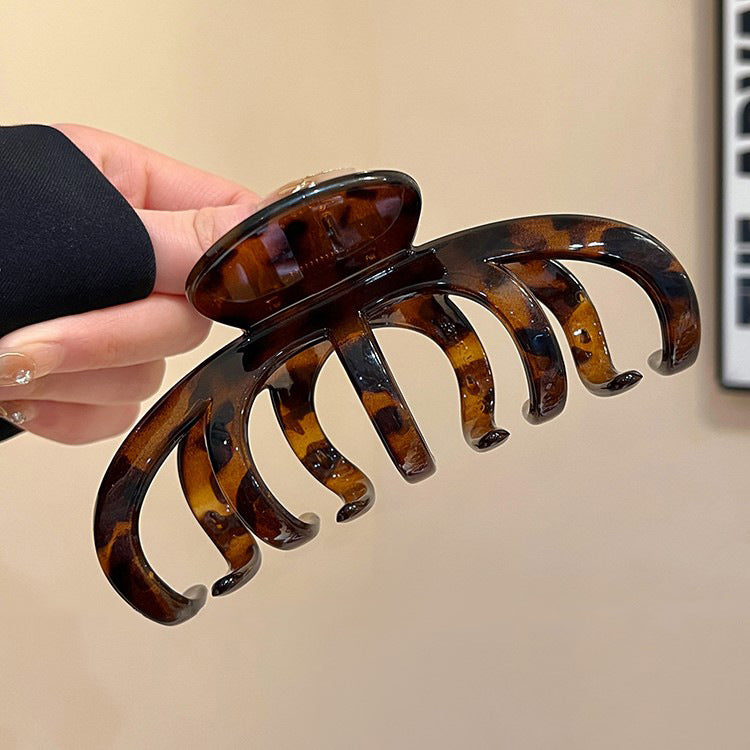 Leopard Pumpkin Hair Claw Clip view 7