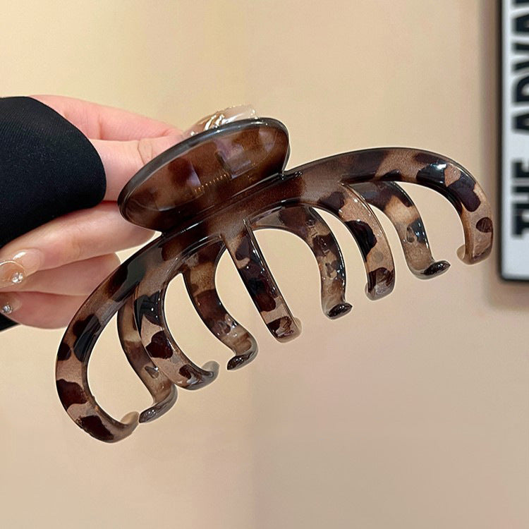 Leopard Pumpkin Hair Claw Clip view 8