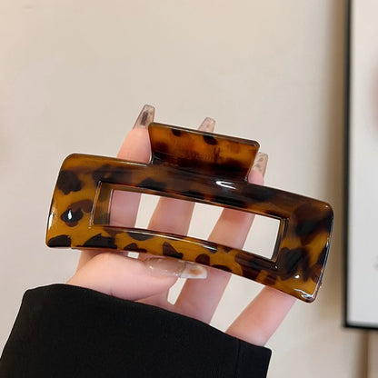 Leopard Square Hair Claw Clip view 2