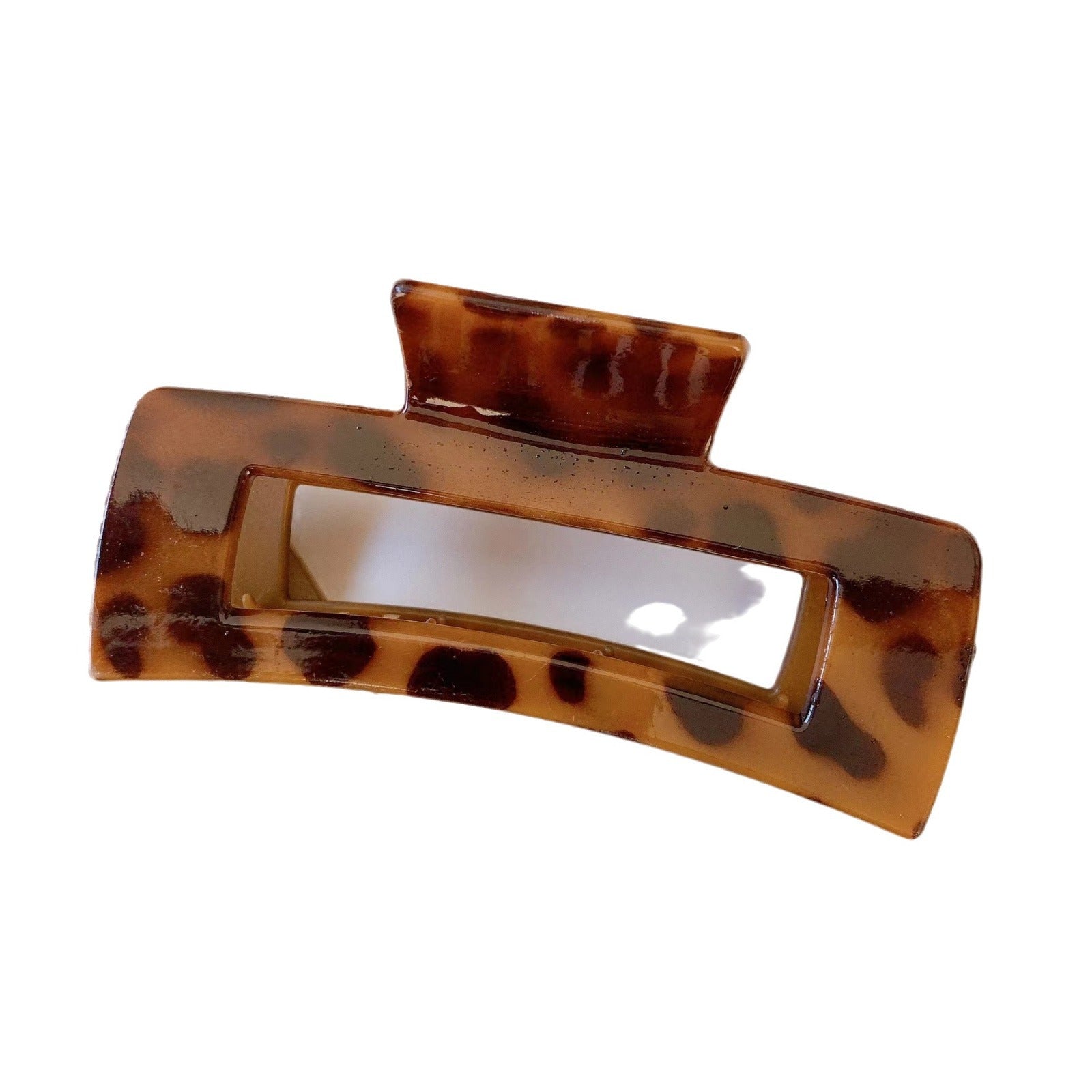 Leopard Square Hair Claw Clip view 5