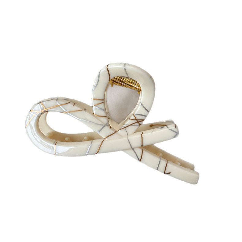Line Art Bow Hair Claw Clip view 5