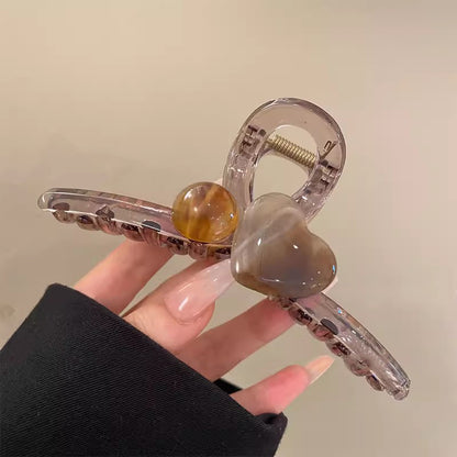 Marbled Heart Hair Claw Clip view 9