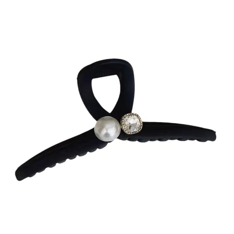 Matte Pearl Bow Hair Claw Clip view 5