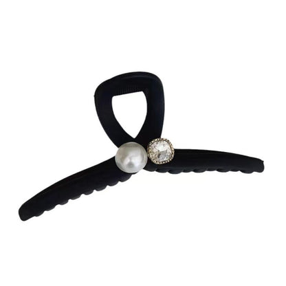 Matte Pearl Bow Hair Claw Clip view 5