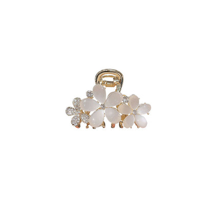 Medium Cat Eye Flower Hair Claw Clip view 5