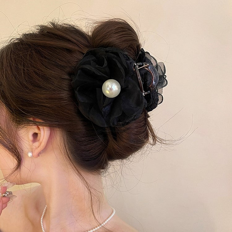 Mesh Flower Hair Claw Clip view 4