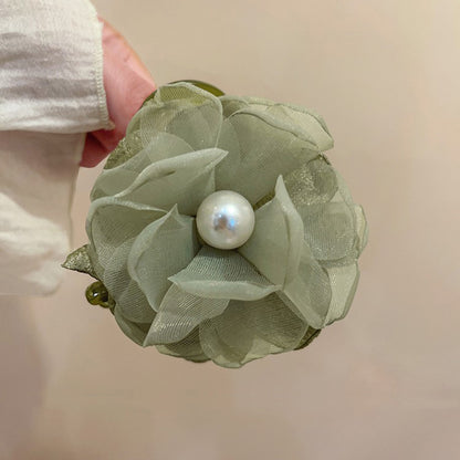Mesh Flower Hair Claw Clip view 7
