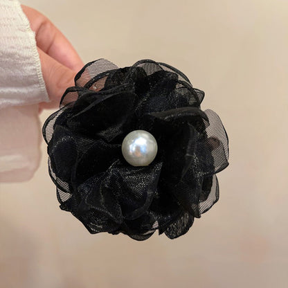 Mesh Flower Hair Claw Clip view 9
