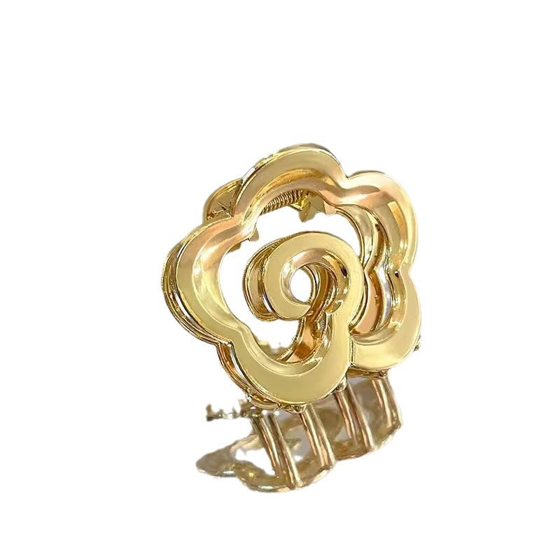 Metal Rose Hair Claw Clip view 5