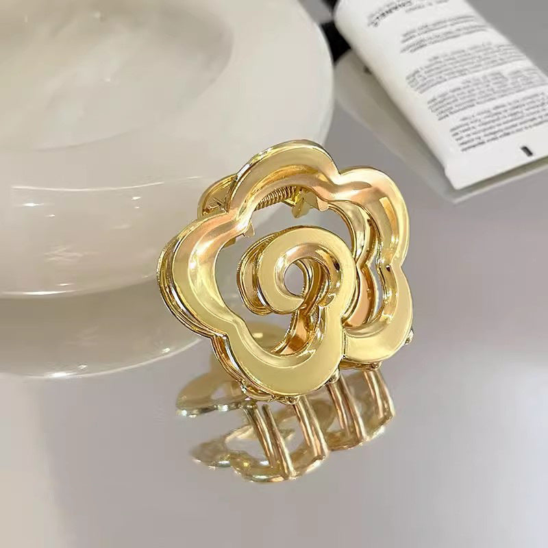Metal Rose Hair Claw Clip view 6