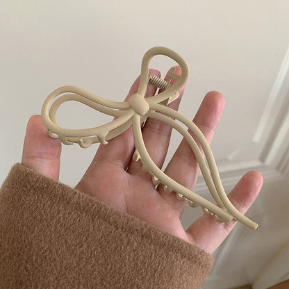 Minimal Bow Metal Hair Claw Clip view 6