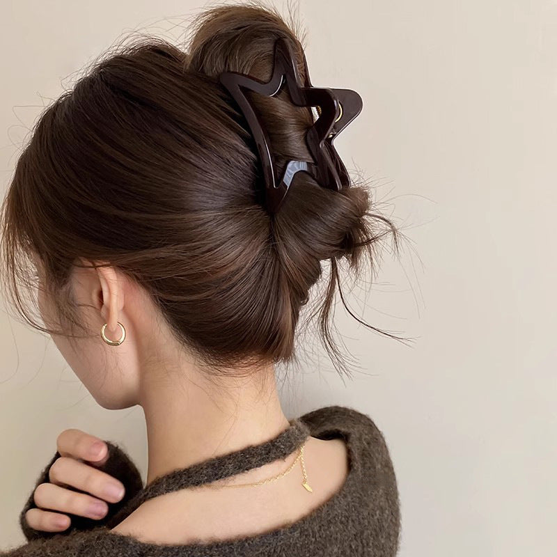 Open Star Hair Claw Clip view 3