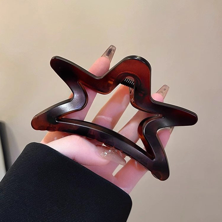 Open Star Hair Claw Clip view 7