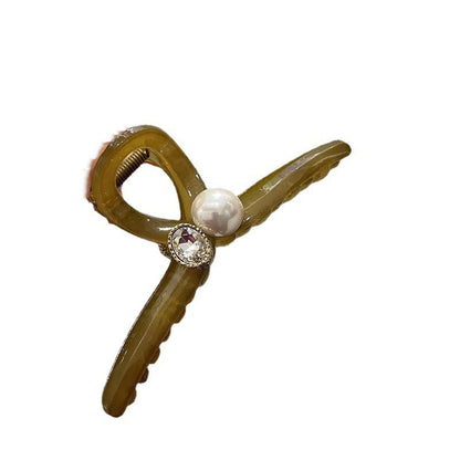 Pearl Accent Geometric Hair Claw Clip view 5