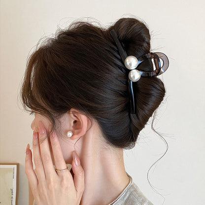 Pearl Acrylic Hair Claw Clip view 3