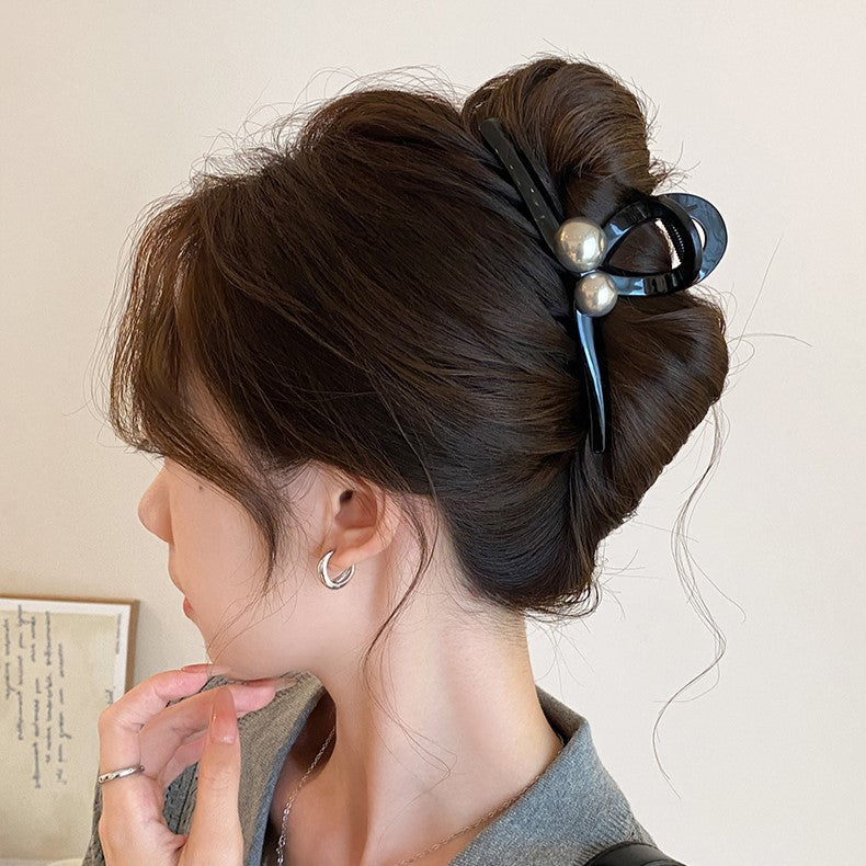 Pearl Acrylic Hair Claw Clip view 4