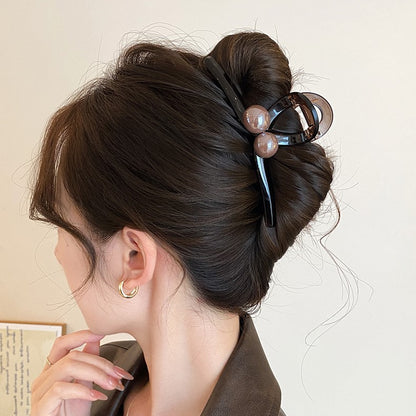 Pearl Acrylic Hair Claw Clip