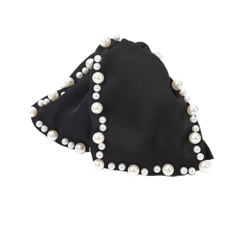Pearl Edge Bow Hair Claw Clip view 5