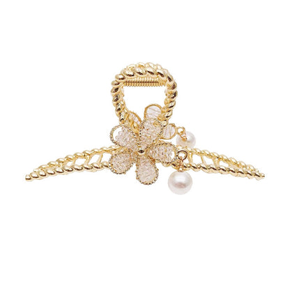 Pearl Flower Hair Claw Clip view 5