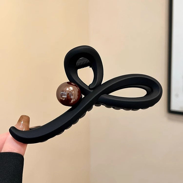 Pearl Ribbon Hair Claw Clip view 7