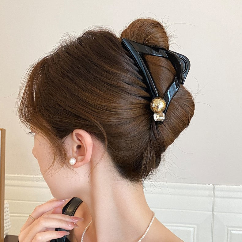 Pearl Triangle Hair Claw Clip view 4