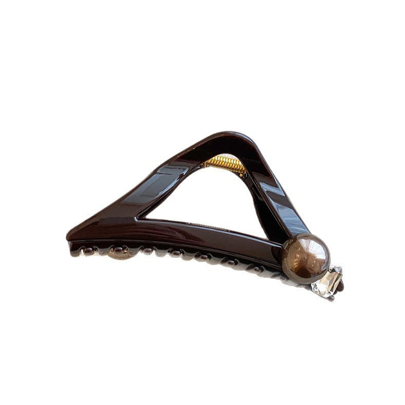 Pearl Triangle Hair Claw Clip view 5