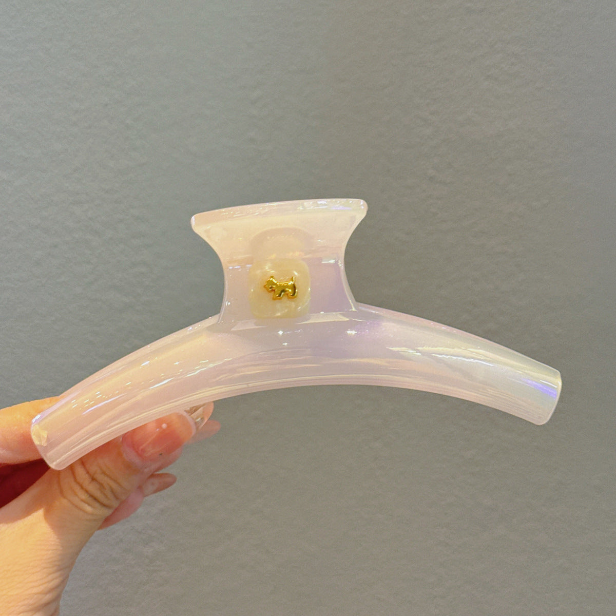 Pearlized Arc Hair Claw Clip view 10