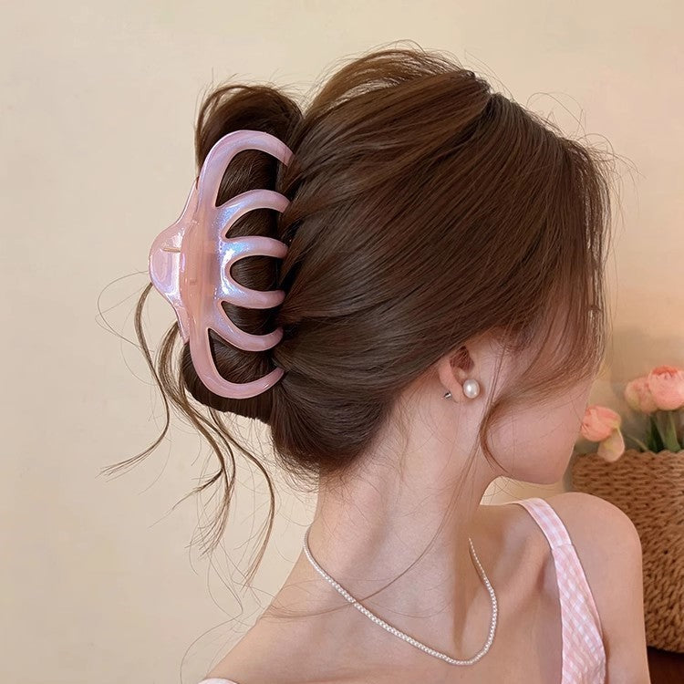 Pearlized Pumpkin Hair Claw Clip view 10