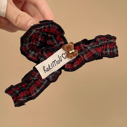 Pleated Bear Hair Claw Clip view 7