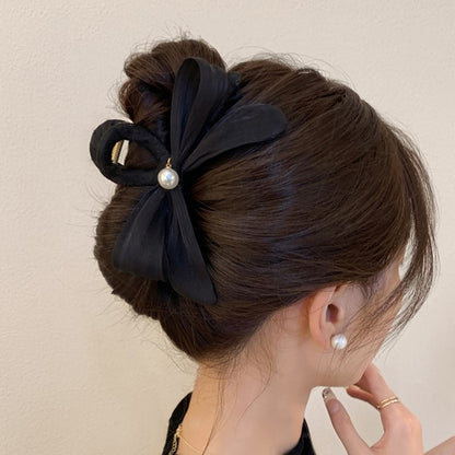 Pleated Bow Hair Claw Clip view 4