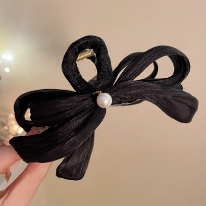 Pleated Bow Hair Claw Clip view 6
