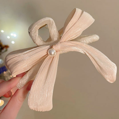 Pleated Bow Hair Claw Clip view 7