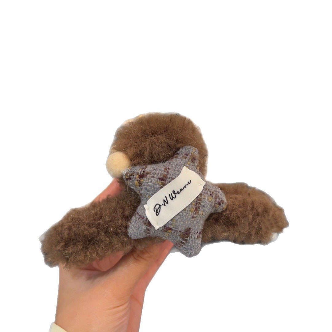 Plush Star Hair Claw Clip view 5