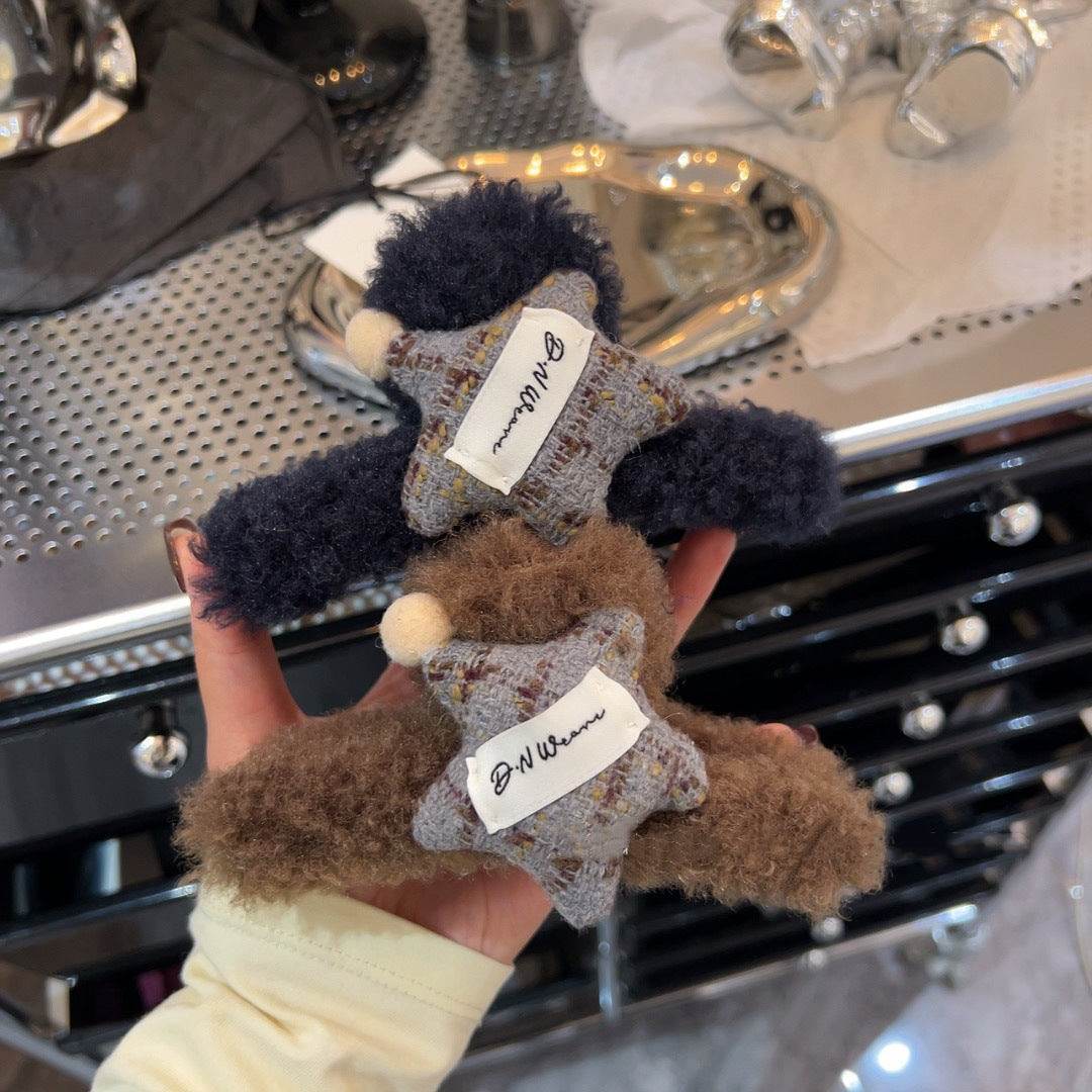 Plush Star Hair Claw Clip