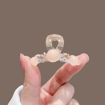 Rhinestone Bead Mini Hair Claw Clip view 2