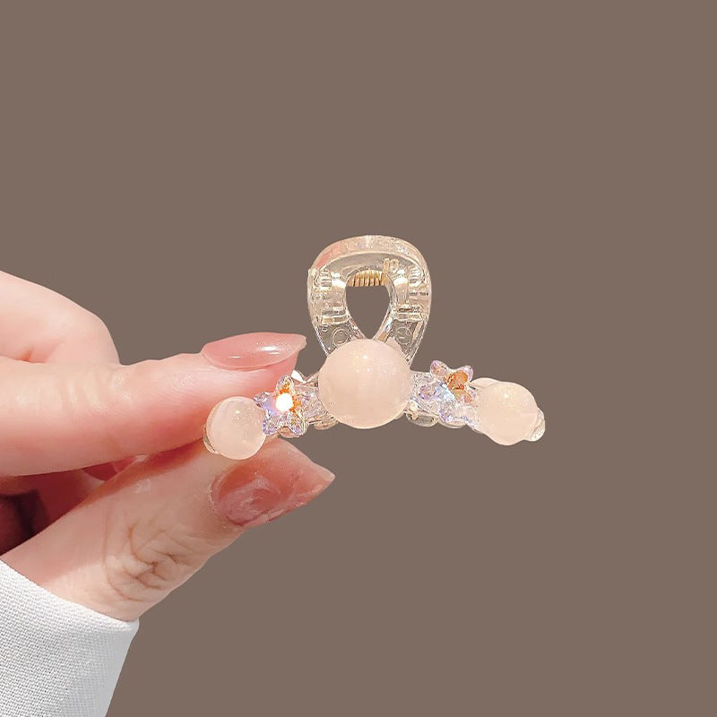 Rhinestone Bead Mini Hair Claw Clip view 3