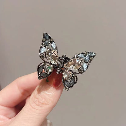 Rhinestone Butterfly Mini Hair Claw Clip view 2