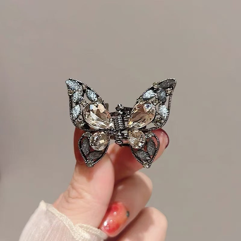 Rhinestone Butterfly Mini Hair Claw Clip view 4
