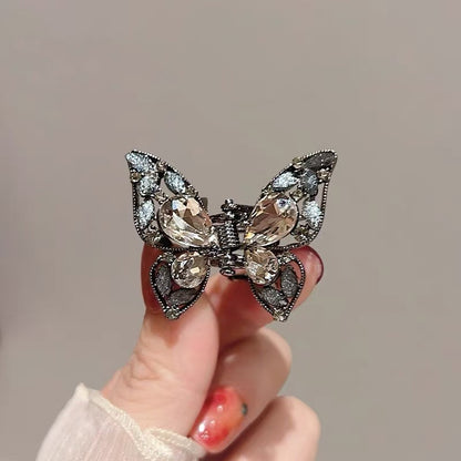 Rhinestone Butterfly Mini Hair Claw Clip view 4