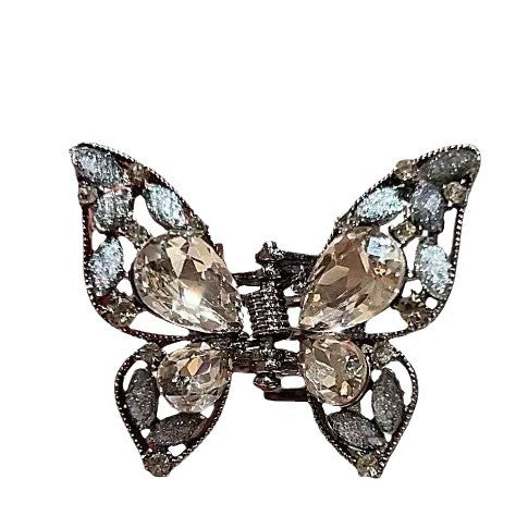 Rhinestone Butterfly Mini Hair Claw Clip view 5