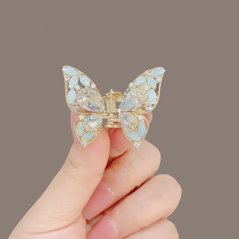 Rhinestone Butterfly Mini Hair Claw Clip view 6